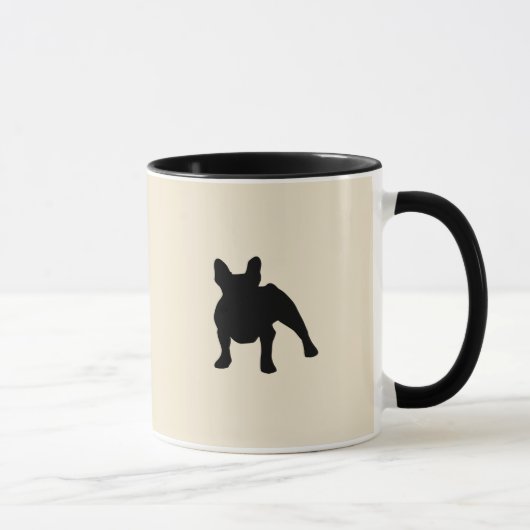 Mug Silhouette de Bulldog (Droite)