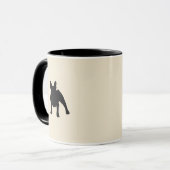 Mug Silhouette de Bulldog (Devant gauche)