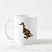 Mug Silhouette de canard de camouflage (Gauche)