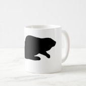 Mug Silhouette de castor (Devant droit)