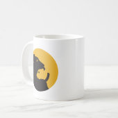 Mug Silhouette de chat et de chien (Devant gauche)