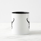 Mug Silhouette de chat mignon (Centre)