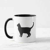Mug Silhouette de chat mignon (Gauche)