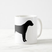 Mug Silhouette de chien (Devant droit)