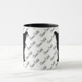 Mug Silhouette de Chien Chasseur Chinois (Centre)