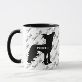 Mug Silhouette de Chien Chasseur Chinois (Gauche)