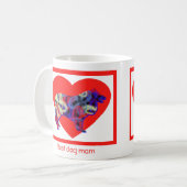 Mug Silhouette de chien Colley Rough pour la Saint-Val (Devant gauche)