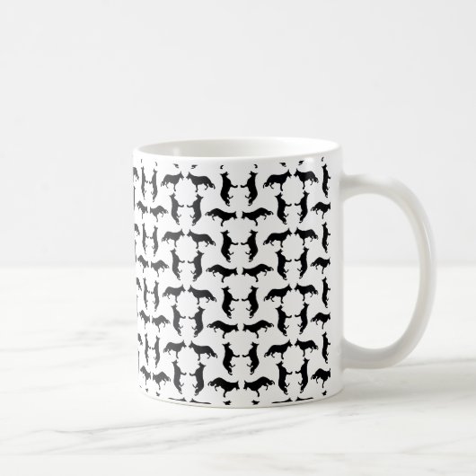 Mug Silhouette de chien de berger (Droite)