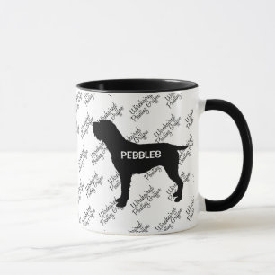 Mug Silhouette de chien griffon à pointes À poils durs