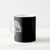 Mug Silhouette de chien Labrador Retriever Lune Hallow (Devant gauche)