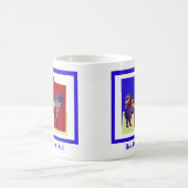 Mug Silhouette de chien mignon Samoyé Fête des pères T (Centre)