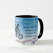 MUG SILHOUETTE DE CITATION DE VÉLO (Devant droit)