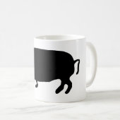 Mug Silhouette de cochon (Devant droit)