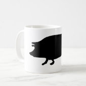 Mug Silhouette de cochon (Devant gauche)