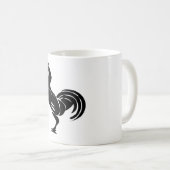 Mug Silhouette de coq (Devant droit)