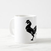 Mug Silhouette de coq (Devant gauche)