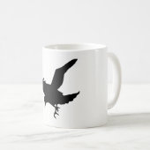 Mug Silhouette de corbeau (Devant droit)