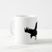 Mug Silhouette de corbeau (Devant gauche)
