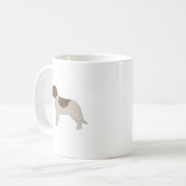 Mug Silhouette de couleur de Lagotto Romagnolo (Devant gauche)