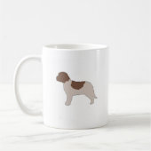 Mug Silhouette de couleur de Lagotto Romagnolo (Gauche)