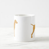Mug silhouette de couleur de vizsla (Centre)