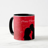Mug Silhouette de couple (Devant gauche)