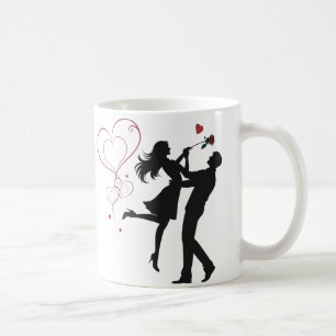 Mug Silhouette de Couple Romantique Amour – Cœur Saint
