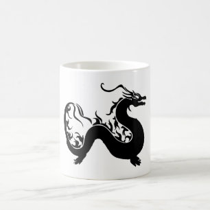 Mug Silhouette de dragon asiatique