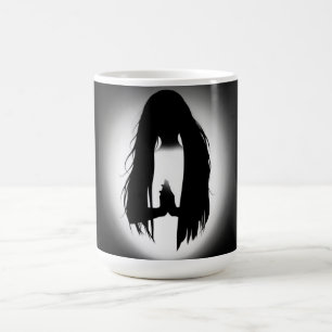 Mug Silhouette de femme priante – Conception Foi & Grâ
