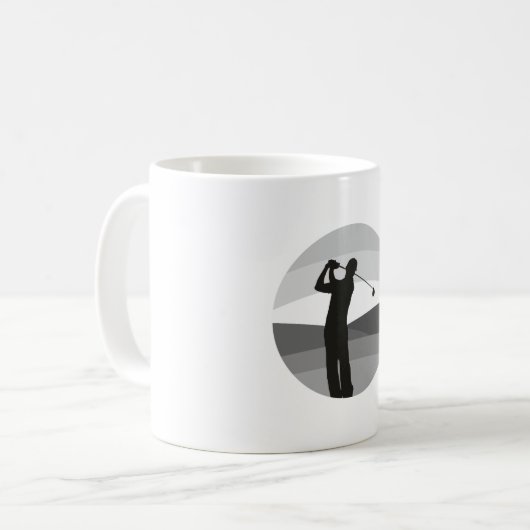 Mug Silhouette de golf (Devant gauche)