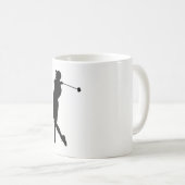 Mug Silhouette de Golfer (Devant droit)