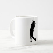 Mug Silhouette de Golfer (Devant gauche)