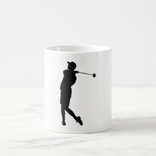 Mug Silhouette de Golfer
