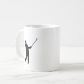Mug Silhouette de Golfer (Devant gauche)