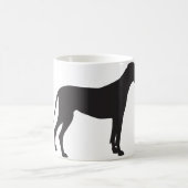 Mug Silhouette de great dane (Centre)