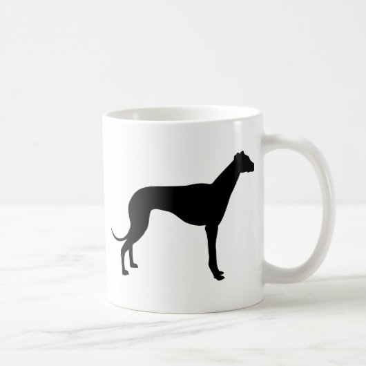 Mug Silhouette de Greyhound (Droite)