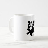 Mug Silhouette de jitterbug (Devant gauche)