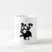 Mug Silhouette de jitterbug (Centre)