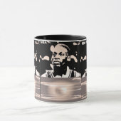 Mug silhouette de joueur célébré  (Centre)