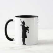 Mug Silhouette de joueur de cornemuse (Gauche)