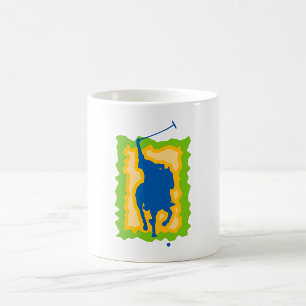 Mug Silhouette de joueur de polo Sports équestres mode