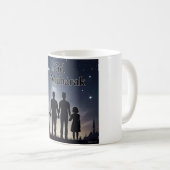 Mug Silhouette de la famille Eid Moubarak (Devant droit)