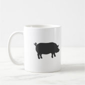 Mug Silhouette de la ferme de porcs - Choisir la coule (Gauche)