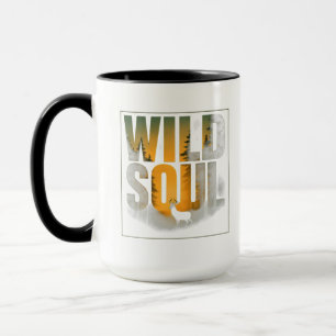 Mug Silhouette de la Forêt de Cerfs-de-Sauvage