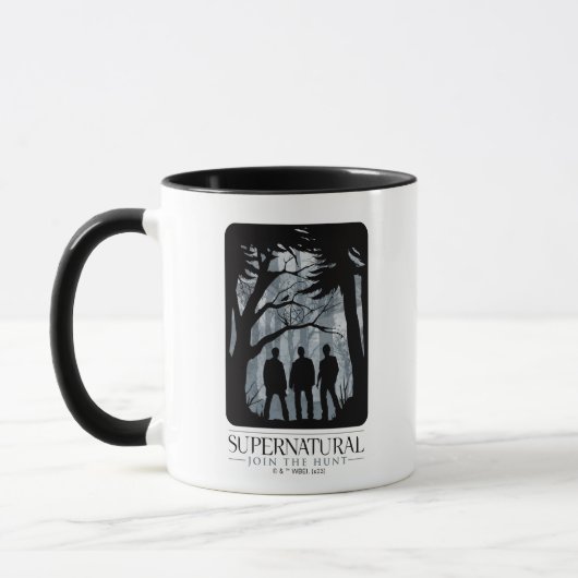 Mug Silhouette de la forêt surnaturelle (Gauche)