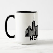 Mug silhouette de la ville de New York (Gauche)