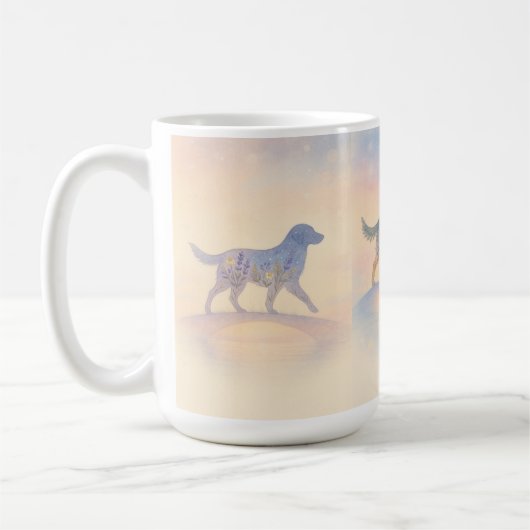 Mug Silhouette de l'animal de compagnie Wildflower Rai (Gauche)