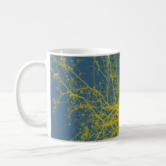Mug Silhouette de l'arbre d'automne (Gauche)