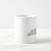 Mug Silhouette de l'État du Coeur du Kentucky (Centre)