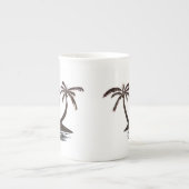 Mug - Silhouette de l'île tropicale (Devant)